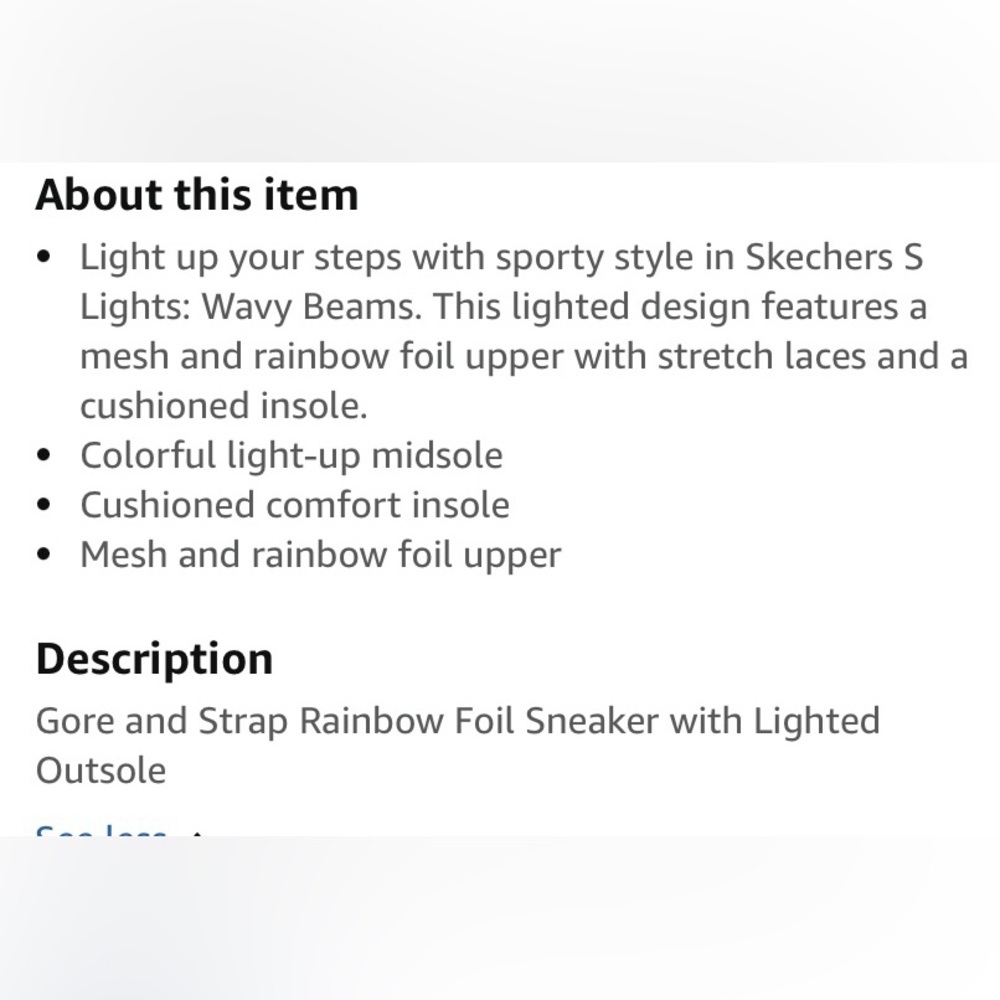 Skechers Kids' Wavy Beams Sneaker Size 7 Toddler - Picture 7 of 8